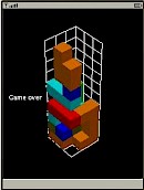 3DTetris Game Over